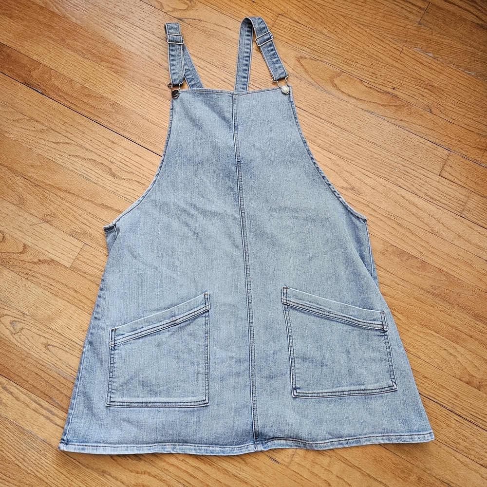 SO Blue Denim Overall Jumper Dress